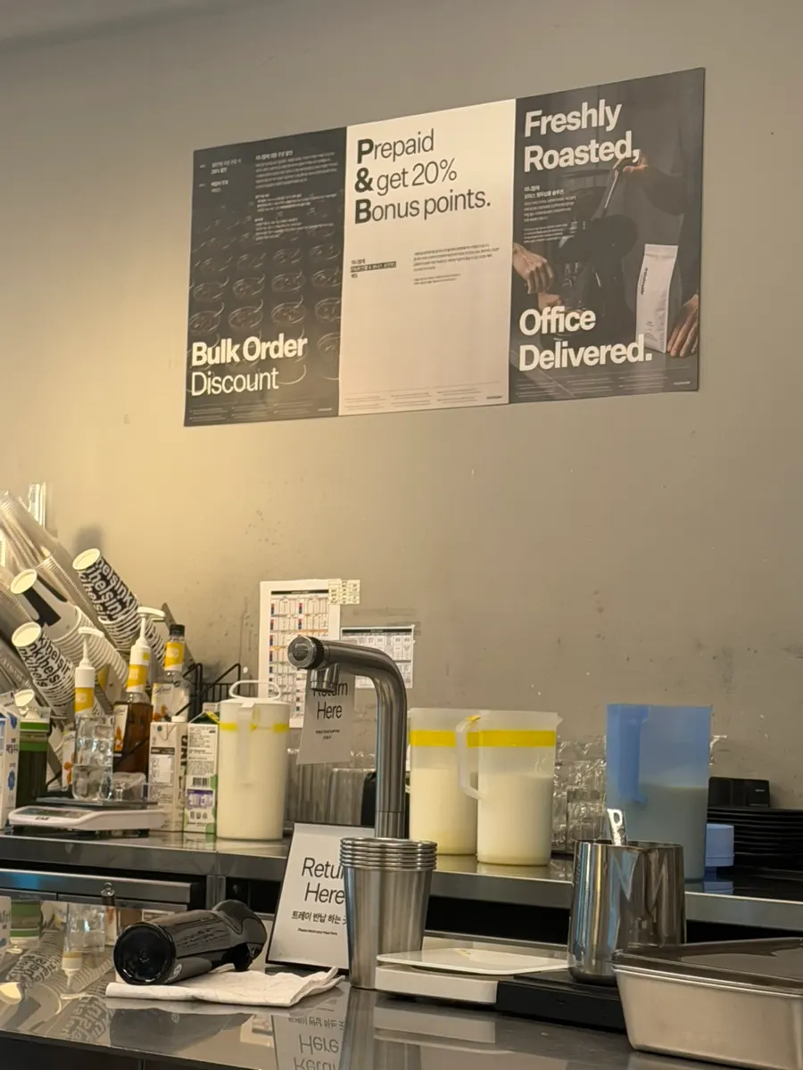 Polished and tidy café atmosphere