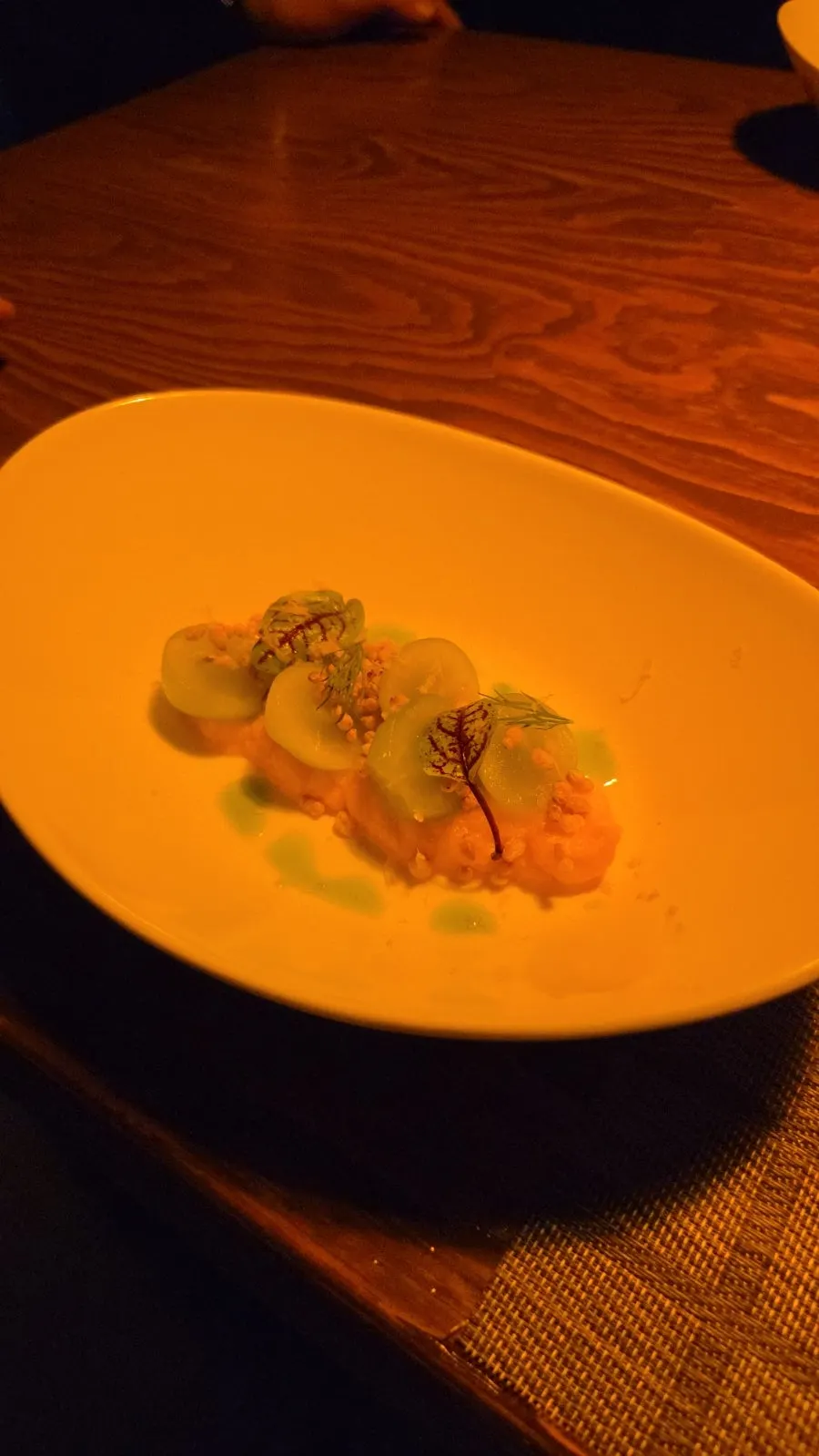 Shrimp and beef sous-vide course