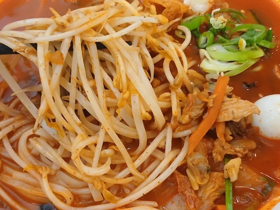 Spicy, savory jjamppong broth