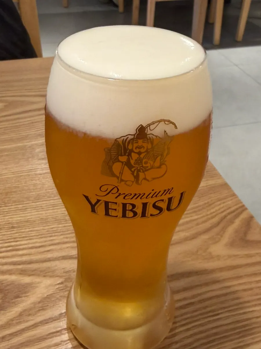 장어덮밥과 함께한 에비스 생맥주