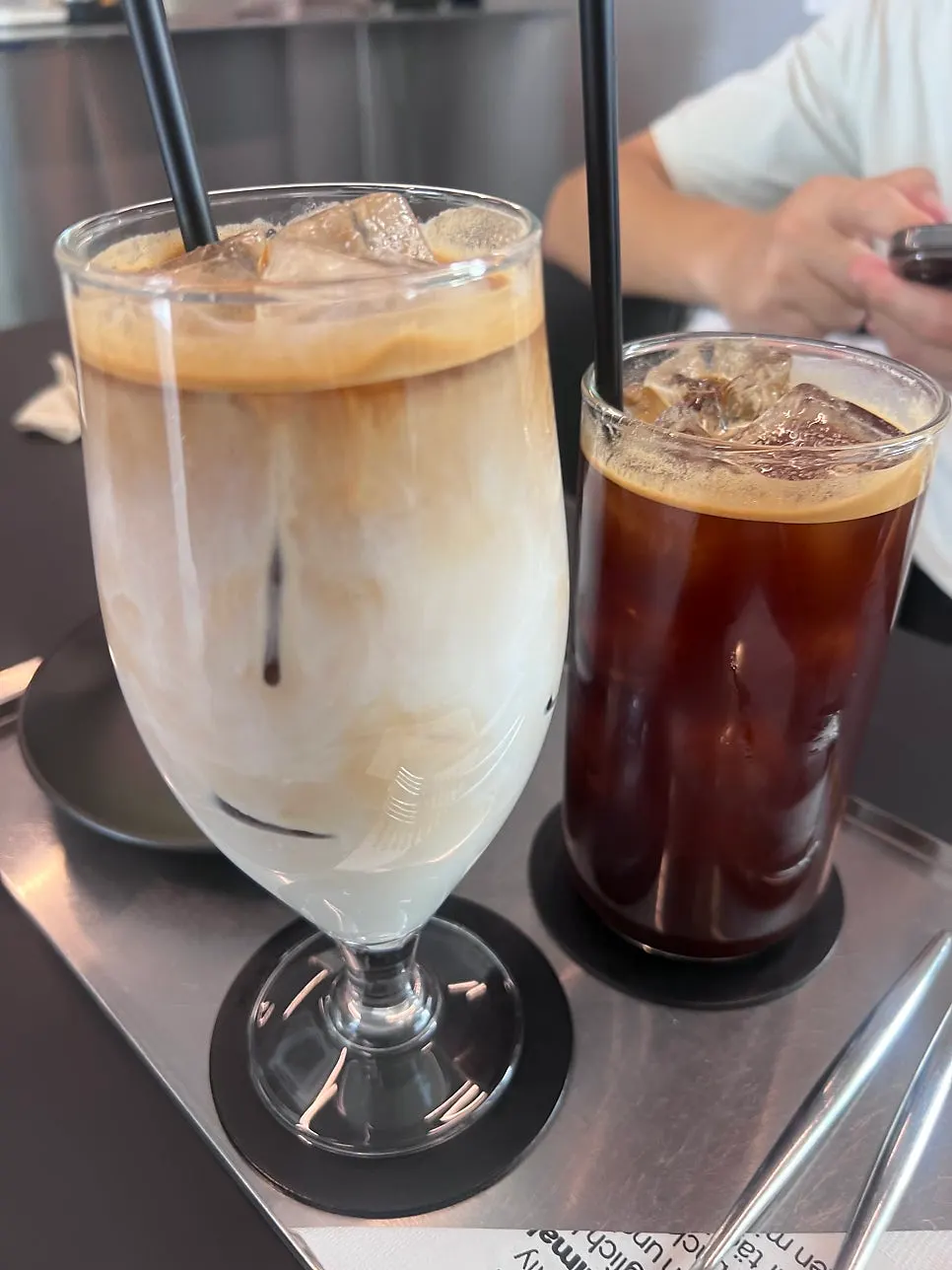 Coffee and dessert menu selection