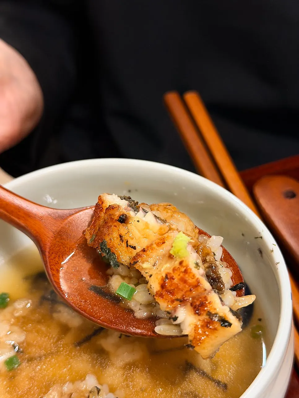 Ochazuke served with bonito broth