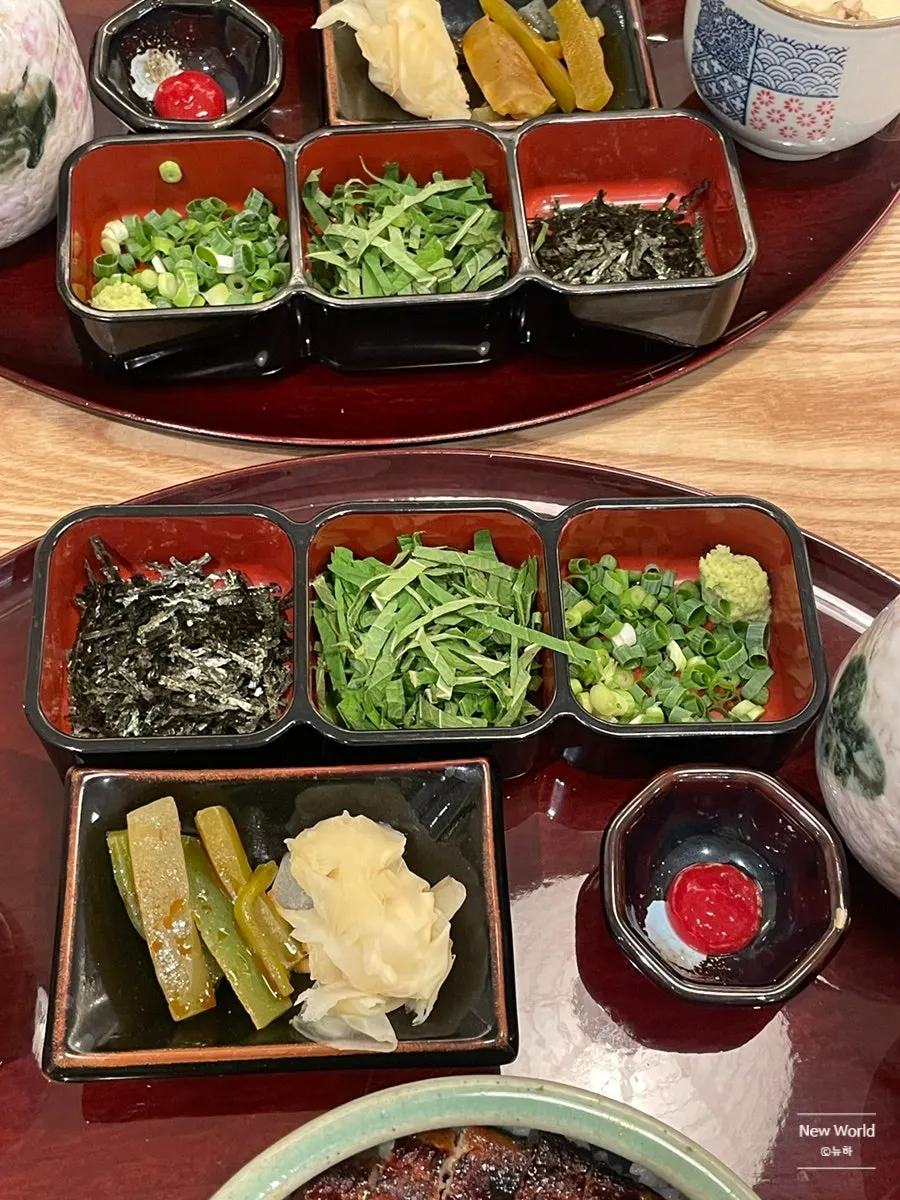 Salad and Japanese steamed egg custard