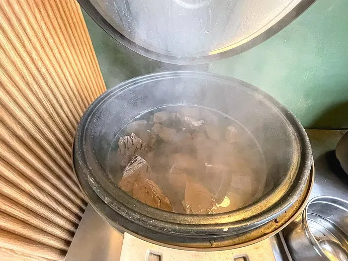 Self-serve corner with unlimited sundae blood refills