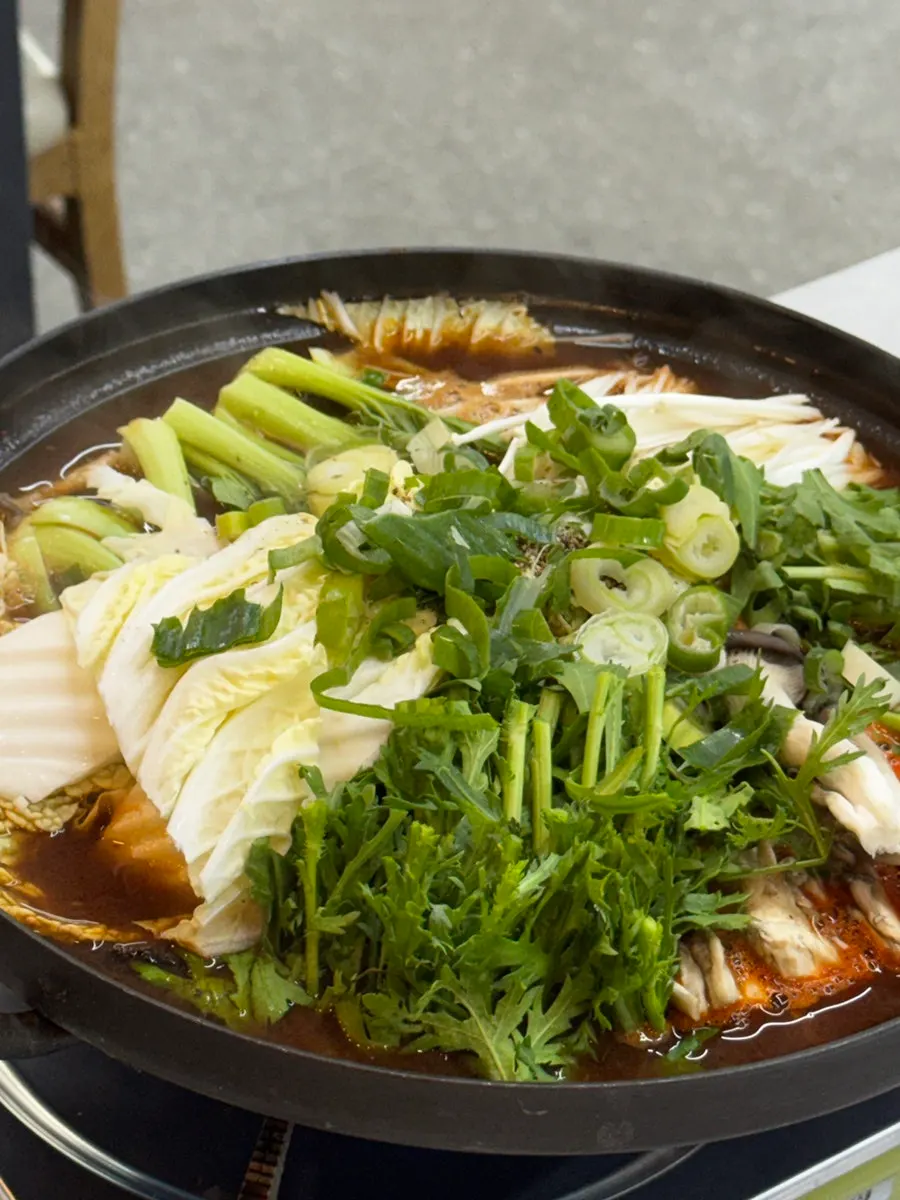 Generous portion of the small beef offal hot pot