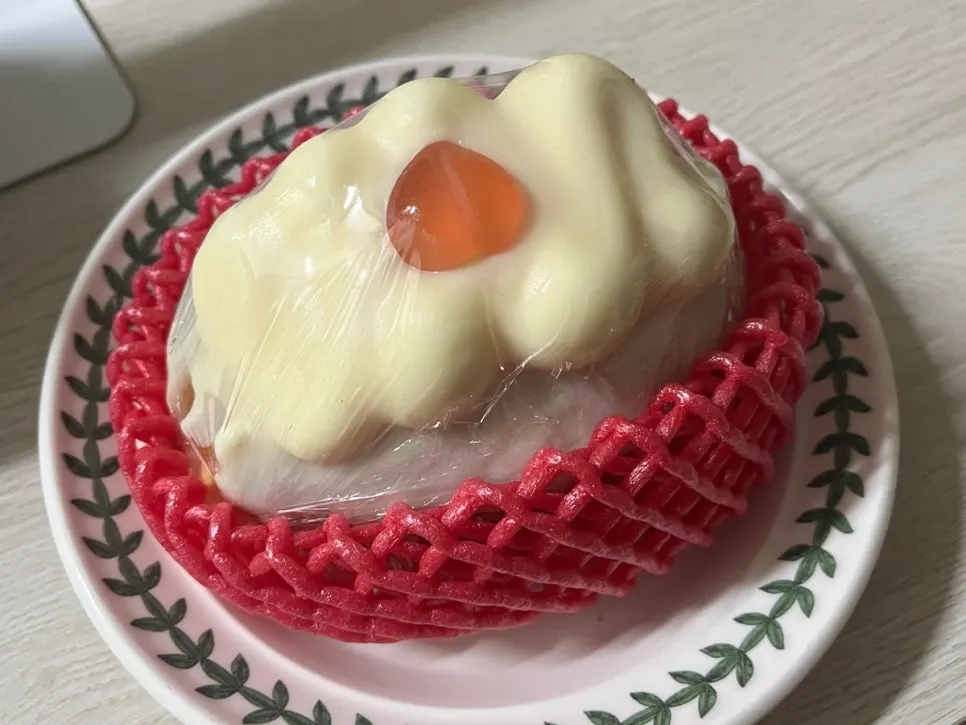 Fresh peach yogurt Wakku salt bread
