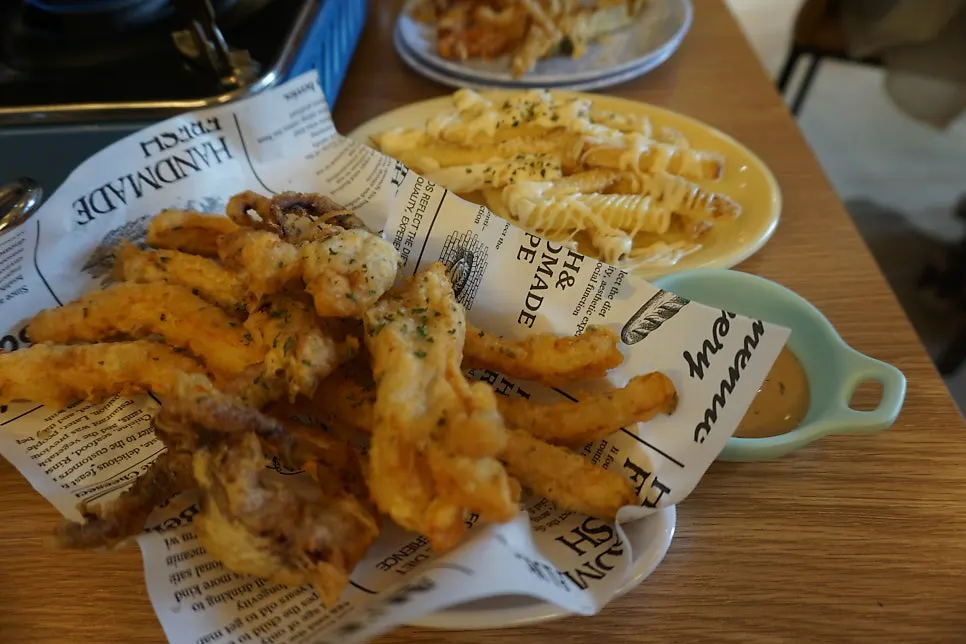 Fried squid dengan tekstur kenyal