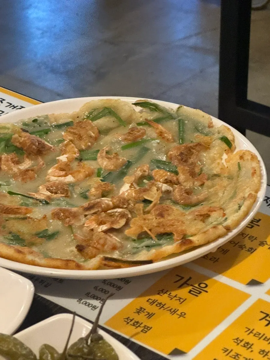 기름장과 함께 나온 해삼 선택 메뉴