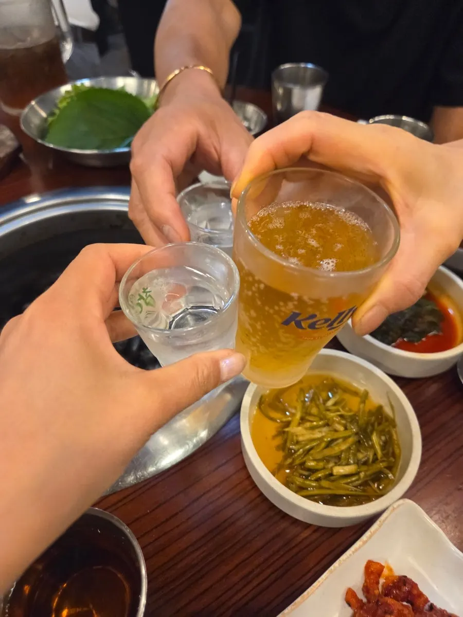 Homemade sesame oil placed on the table