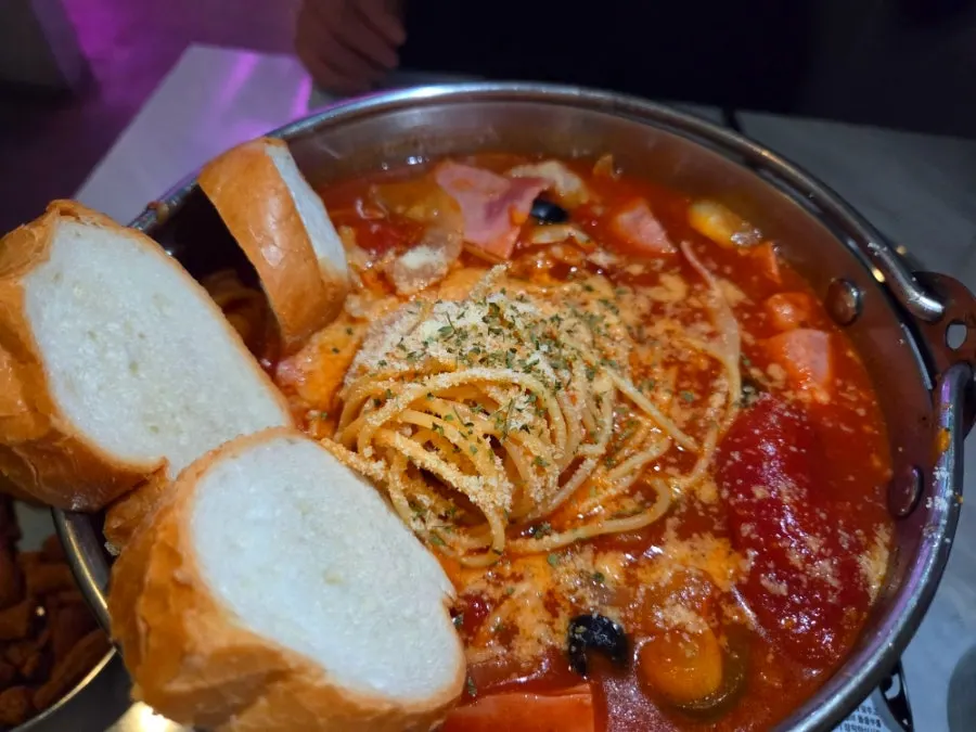 토마토해장파스탕 한 접시