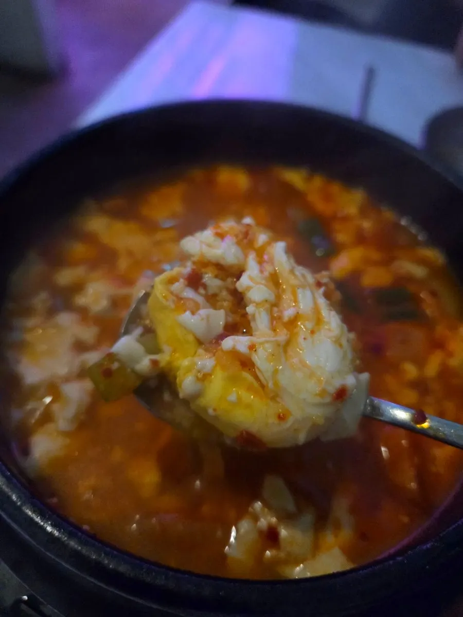 해장용 뚝배기순두부 한 그릇