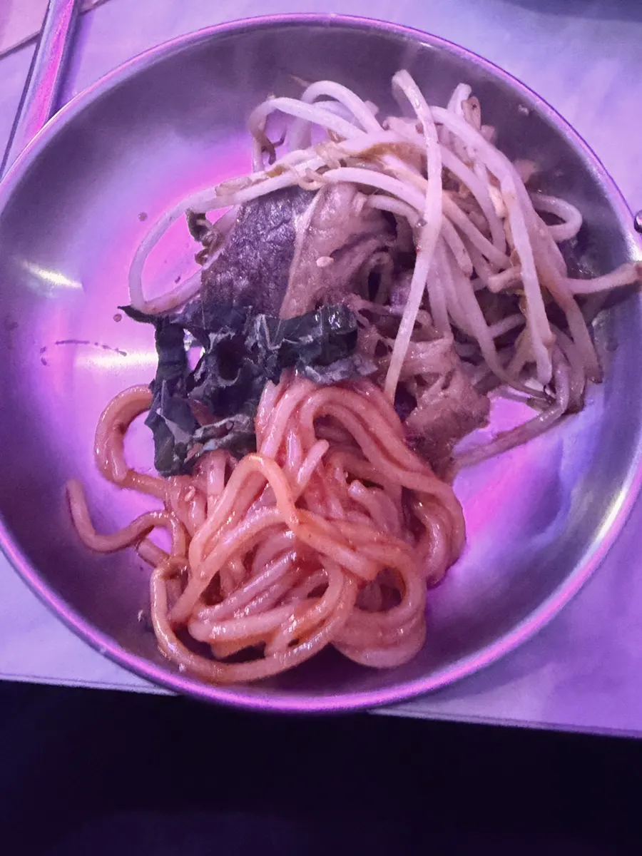 Bibim noodles with sweet and tangy seasoning