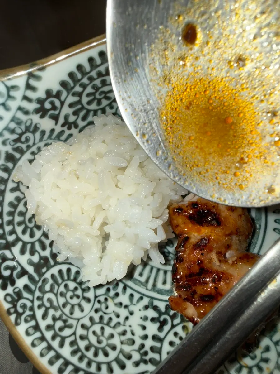 Extra bowl of heaping rice ordered on the side