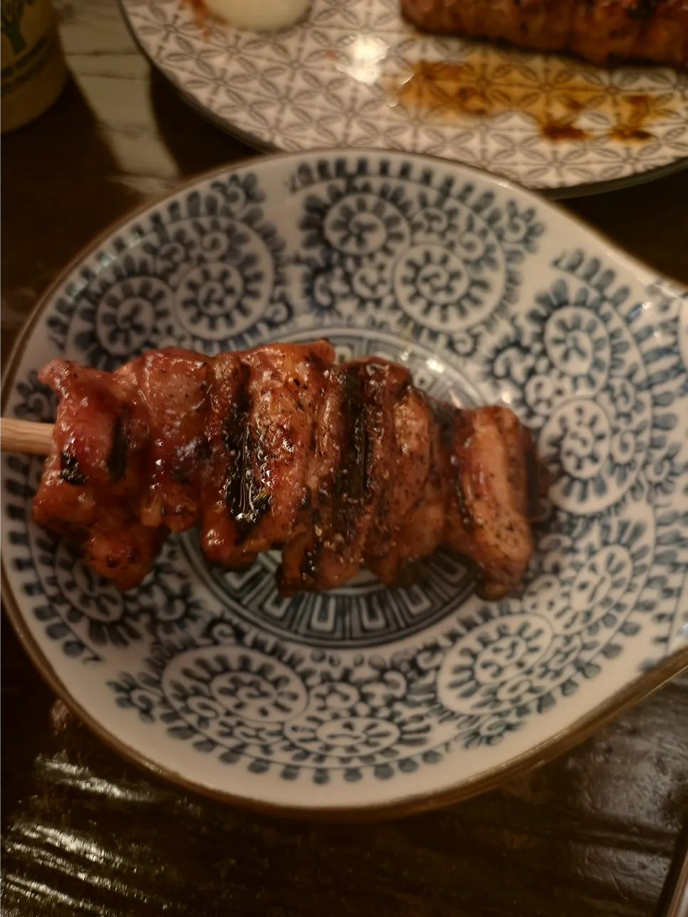 Izakaya menu composition checked via QR code