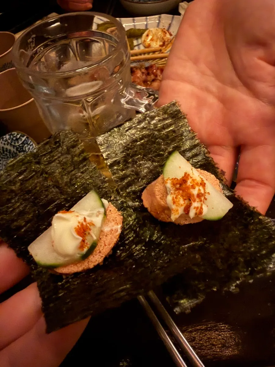 Picking up a skewer