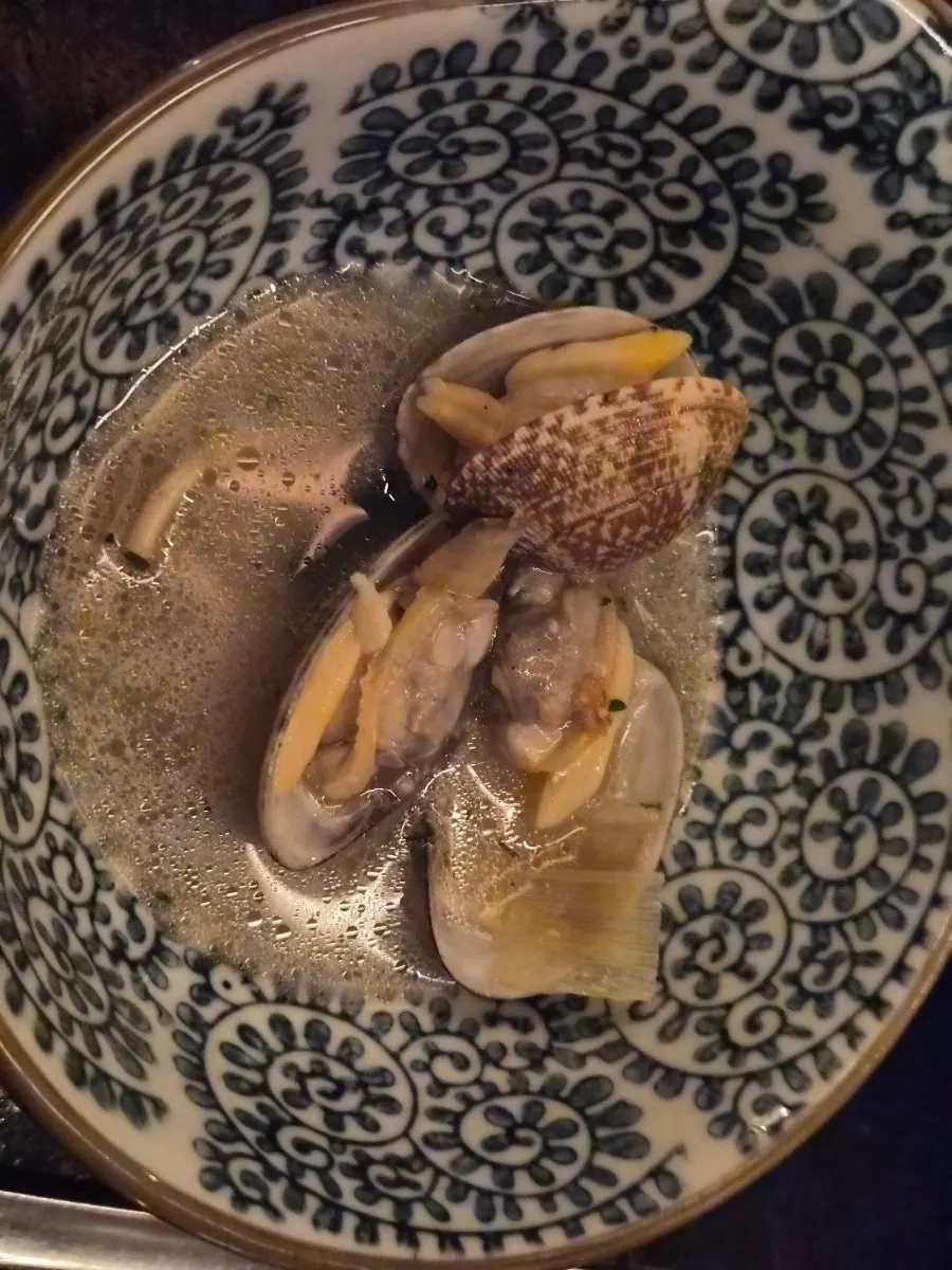 Clam sake stew from Nani Byeolgwan, ₩27,000