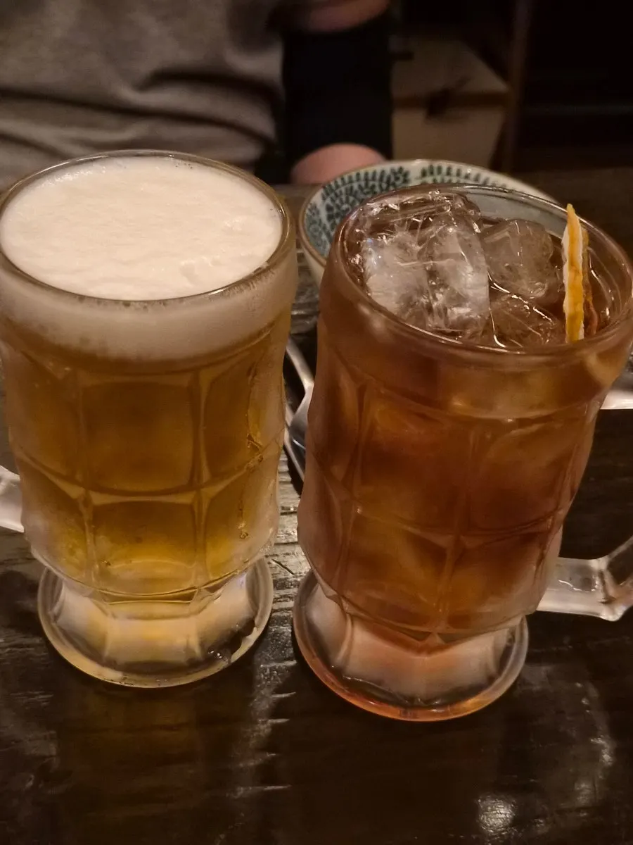 A highball ordered at Nani Byeolgwan
