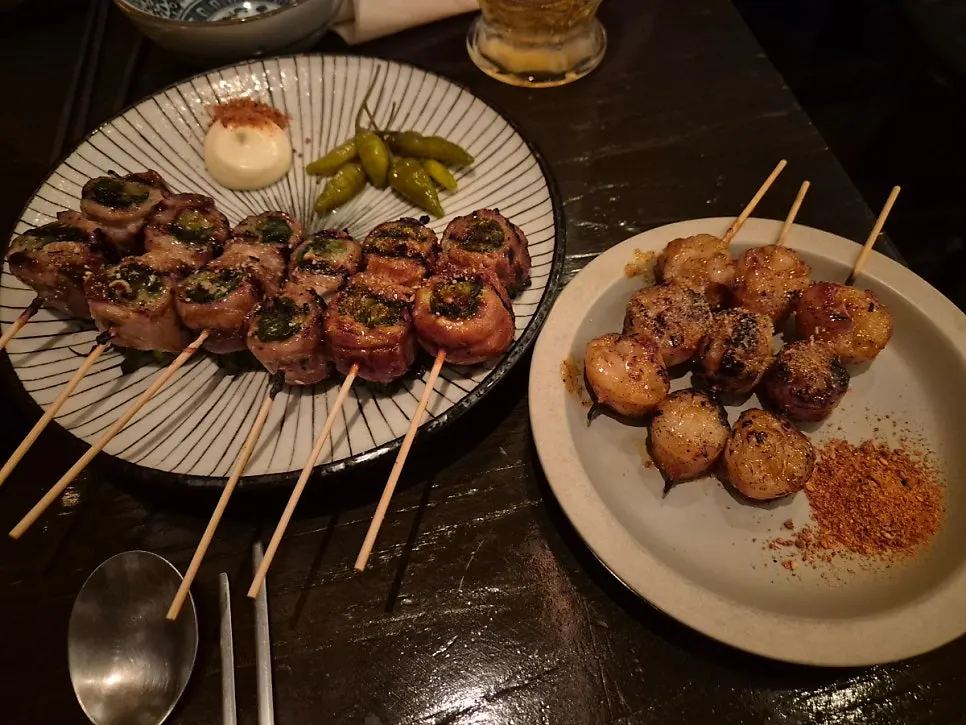 아사히 생맥주 한 잔
