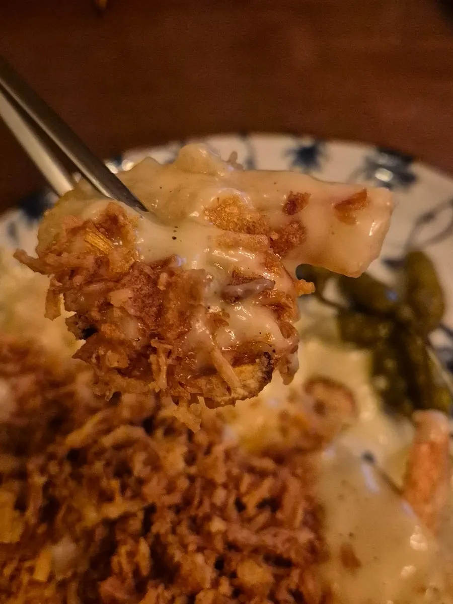 Lemon cream shrimp in cream sauce