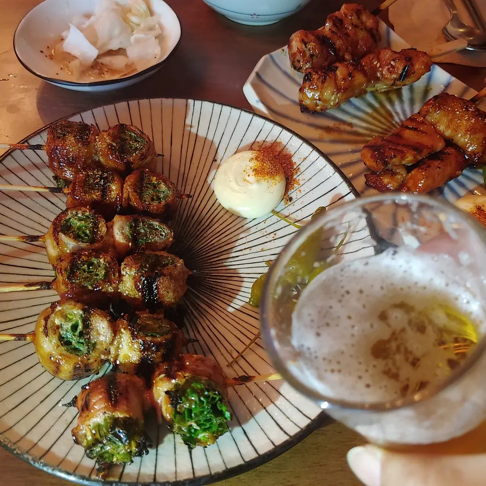 Atmospheric table setting at Nani Byeolgwan izakaya