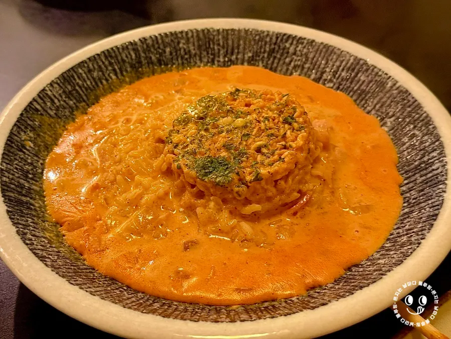 꾸덕한 신라면 리조또 클로즈업