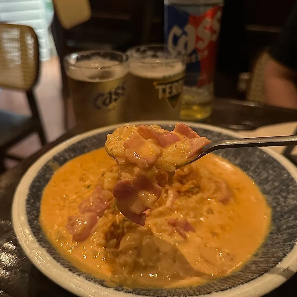 A spoonful of Shin Ramyun risotto