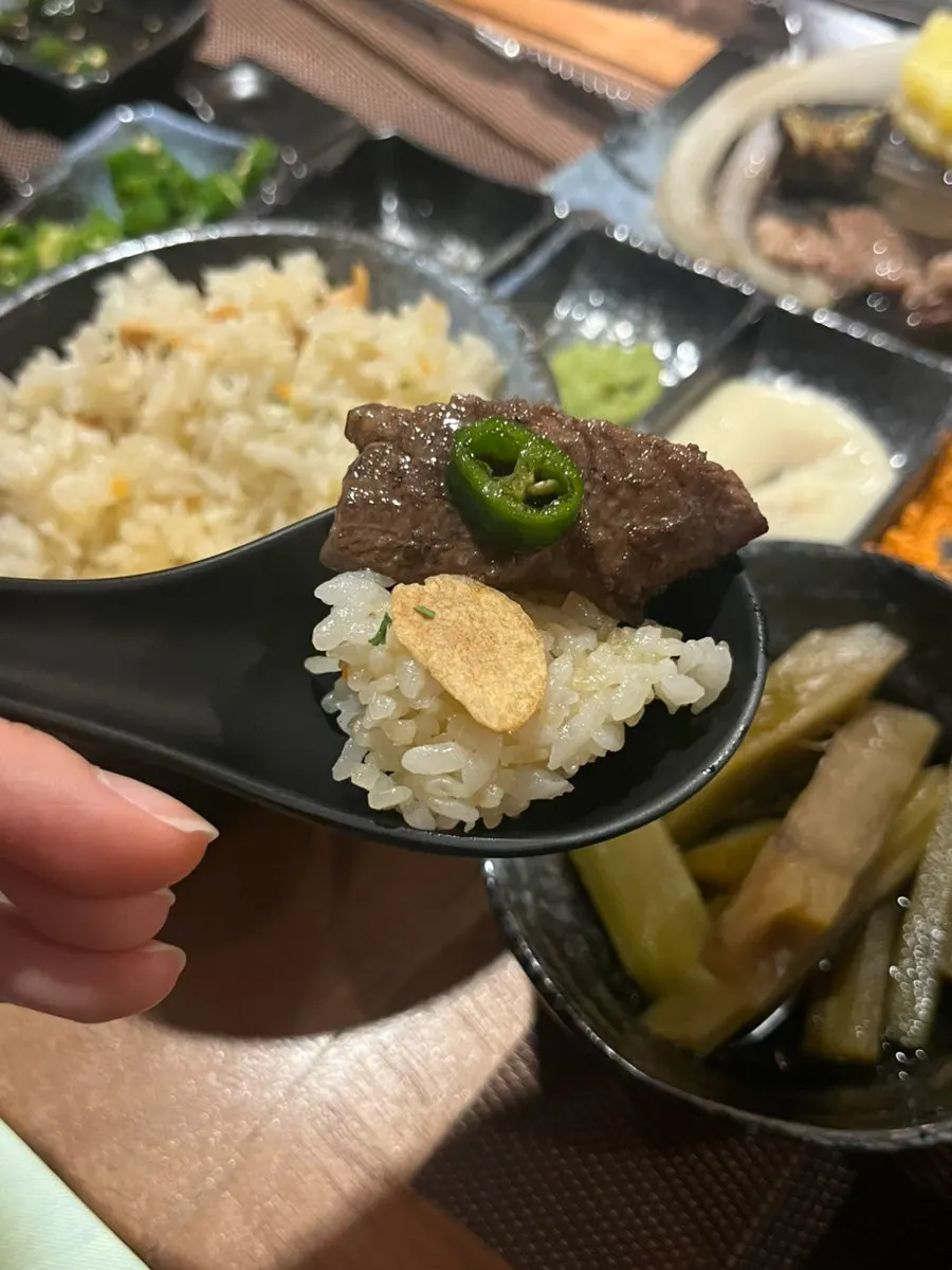 마늘밥과 하이볼 조합
