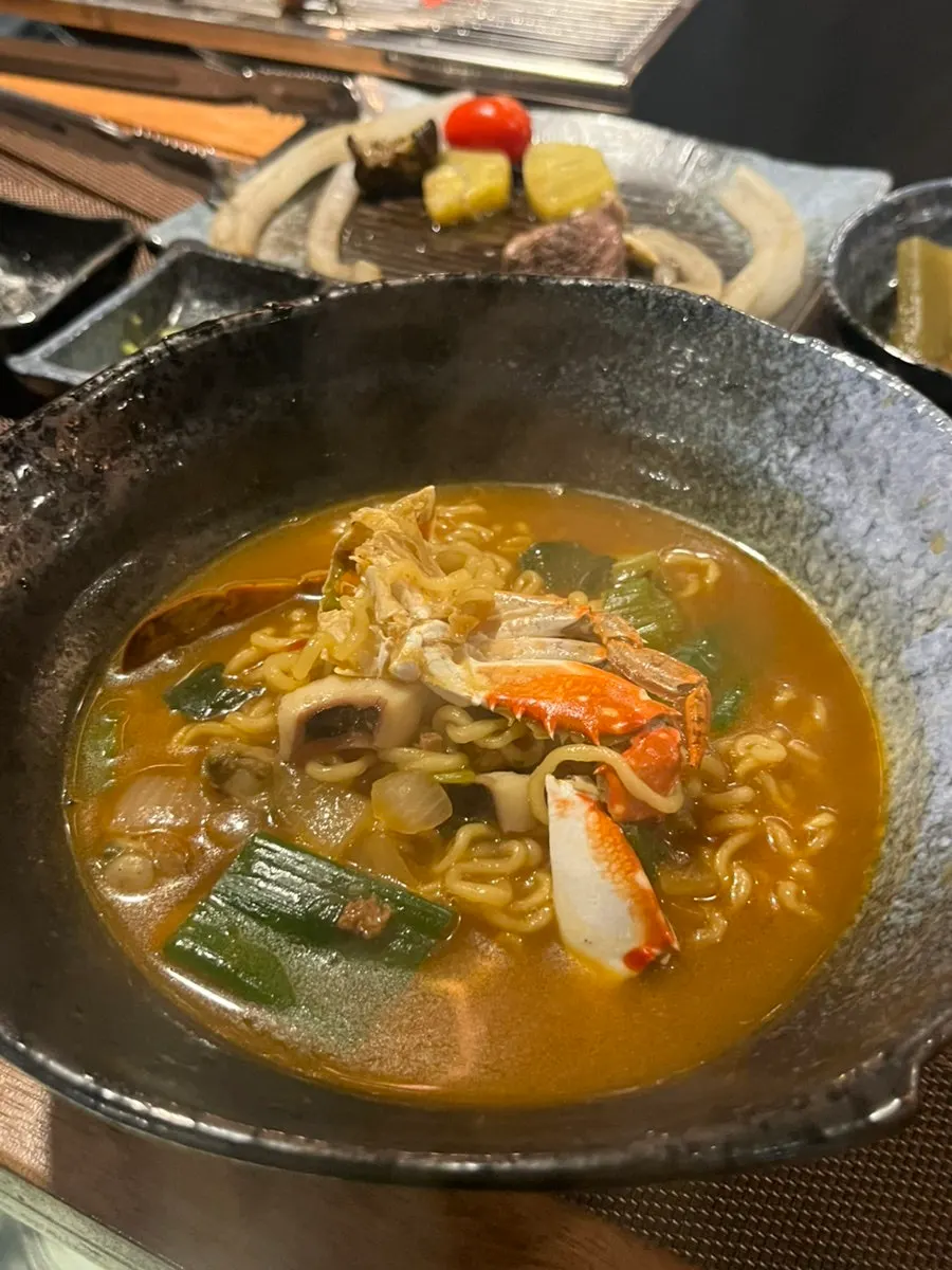 해산물이 들어간 해물라면