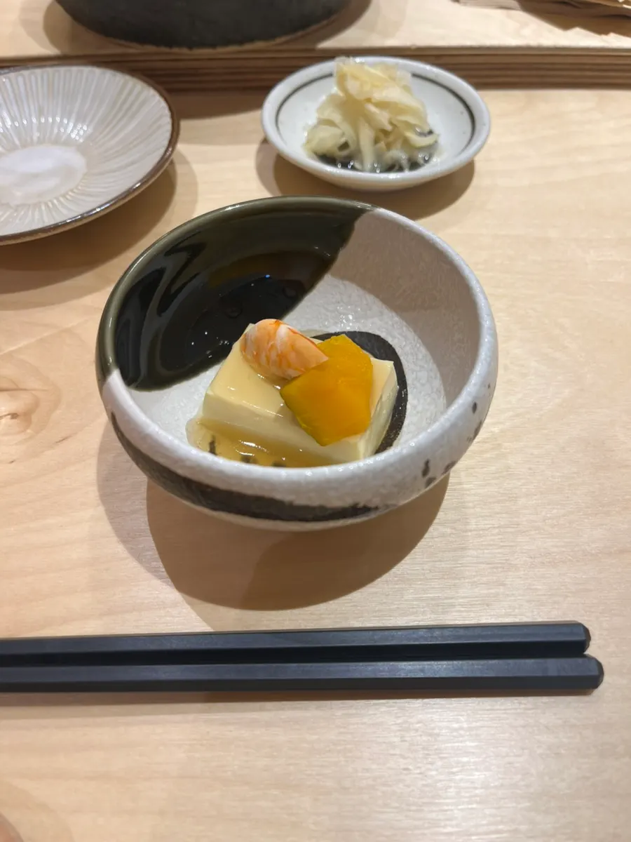 새우와 단호박을 올린 계란찜