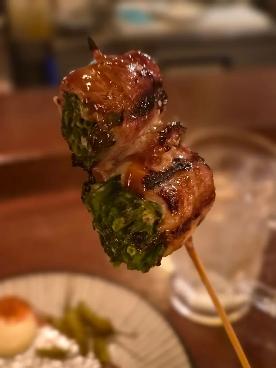삼겹쪽파꼬치 주문 전후 장면