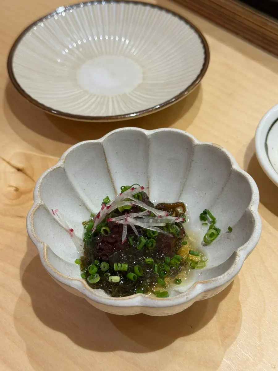 Sunomono with vinegar jelly sauce and octopus