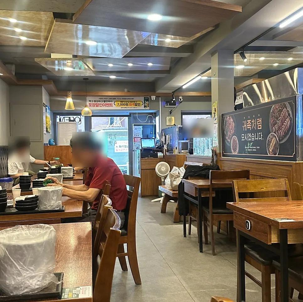 Spacious interior seating suitable for group visits