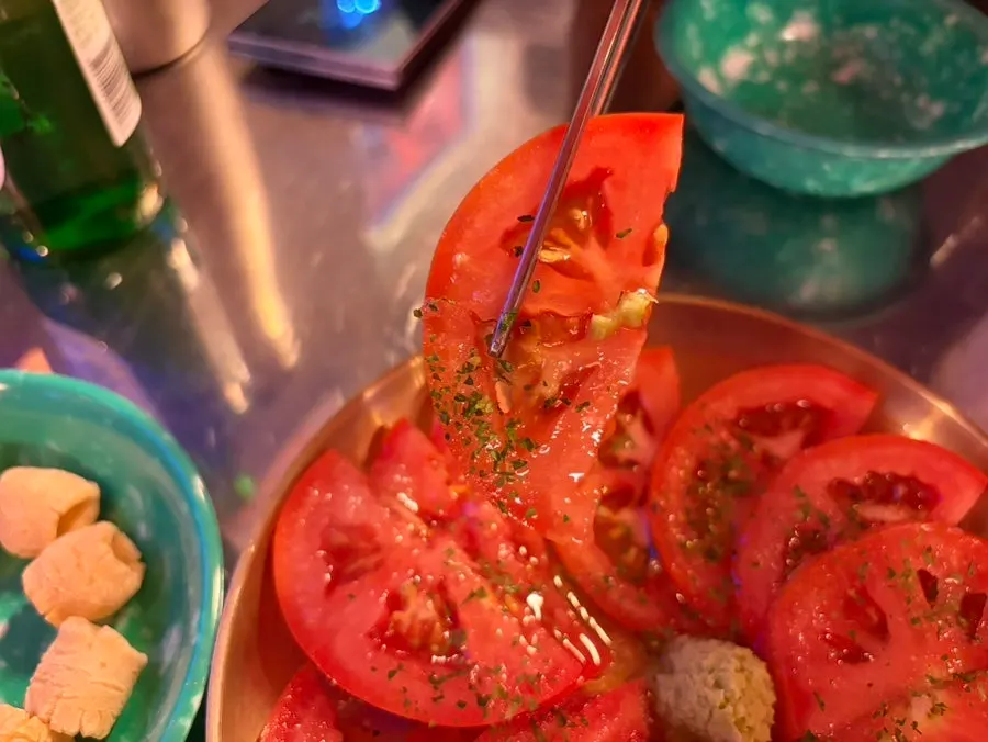 Somaek and basic side dishes on the table