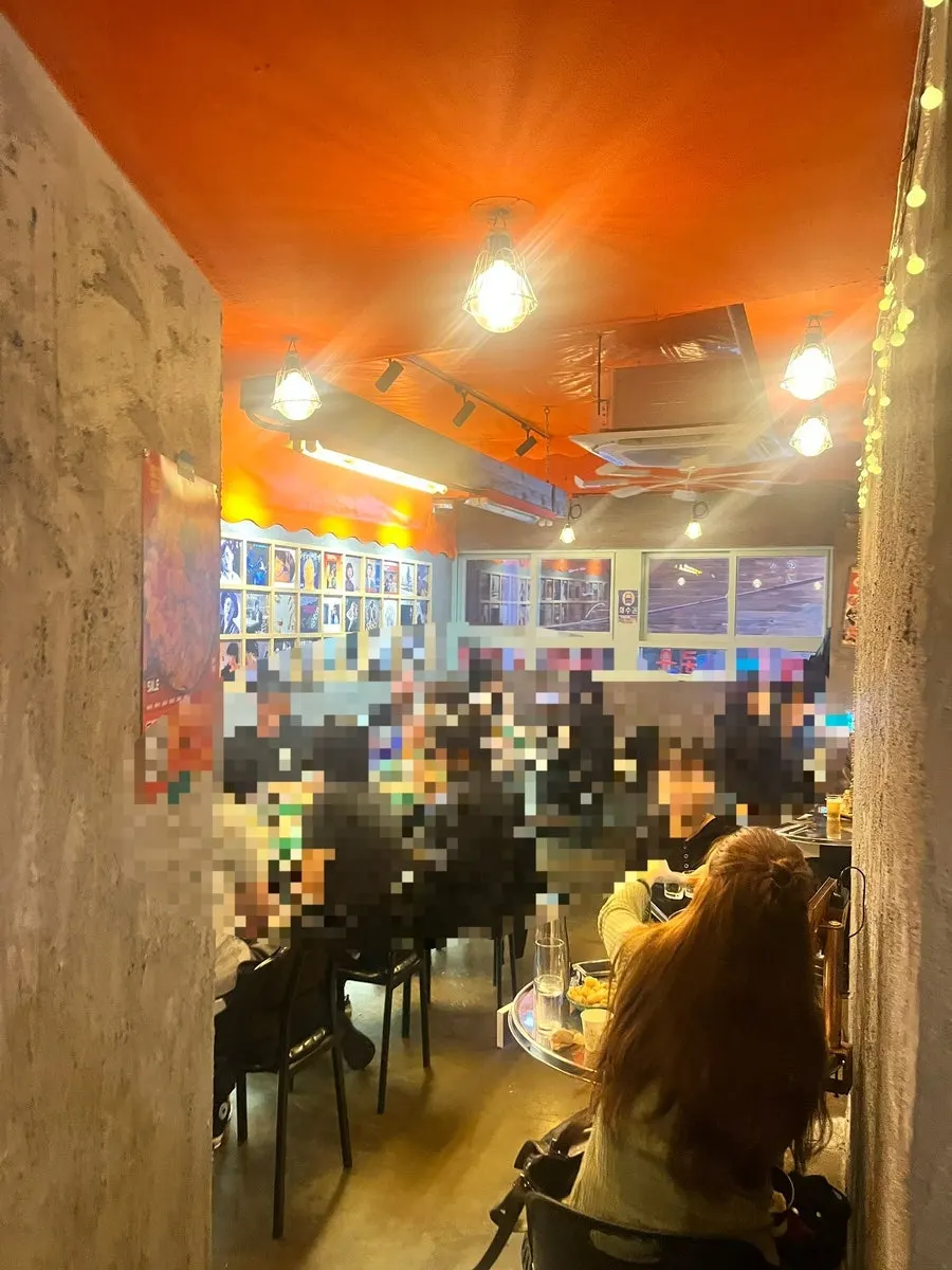 Interior styled with retro pojangmacha atmosphere