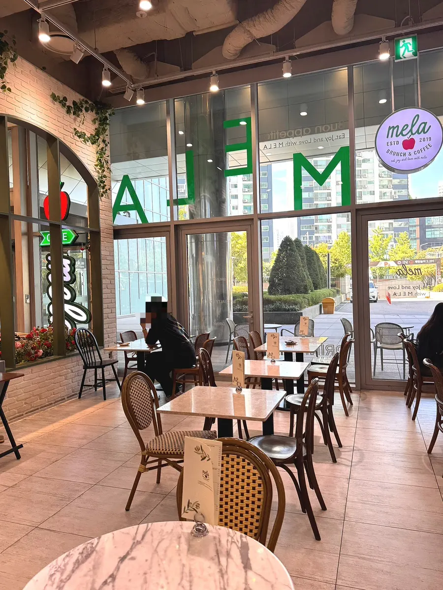 Inside Mela with soft ambient lighting
