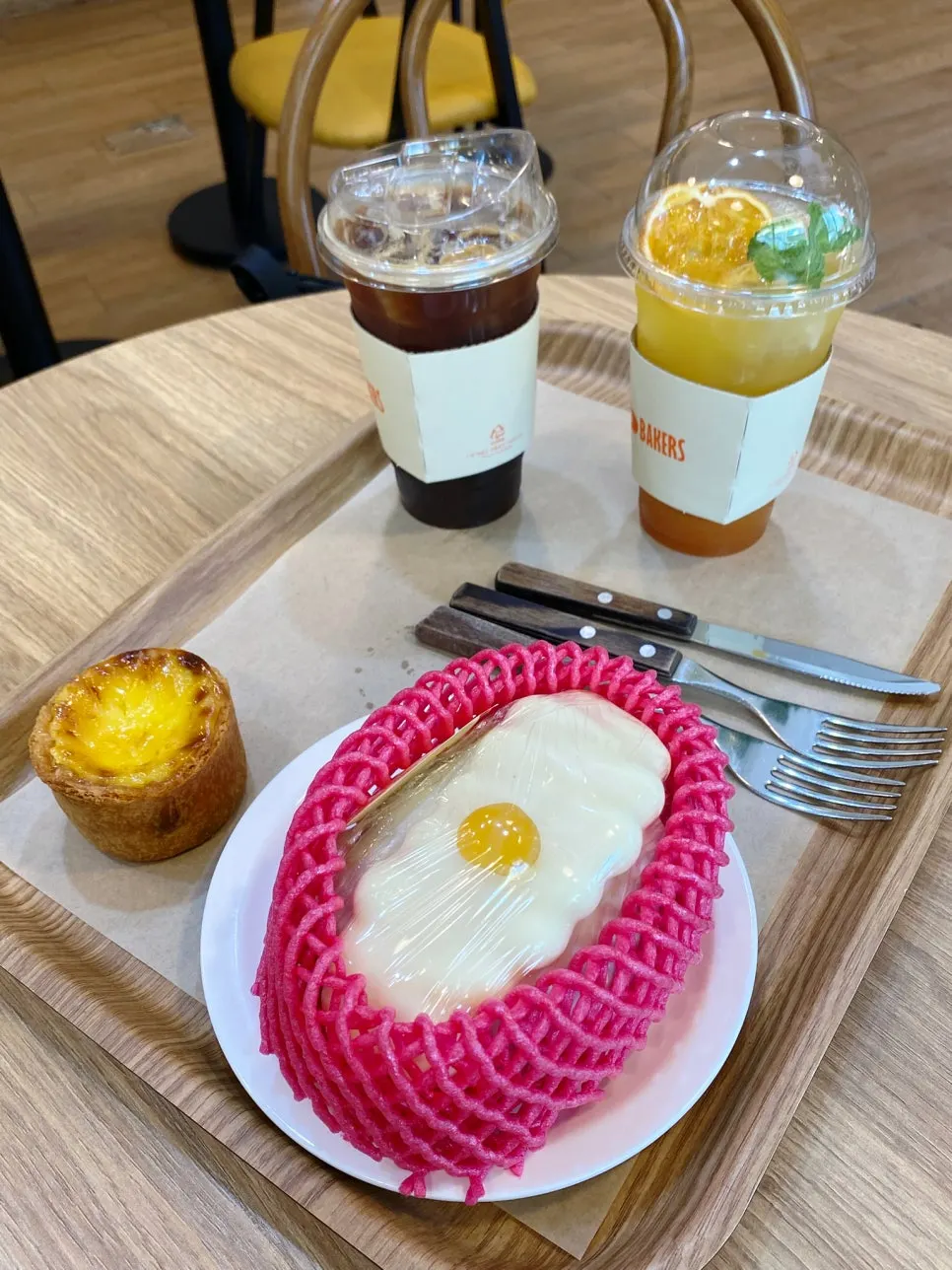 Peach yogurt Wakkpu salt bread