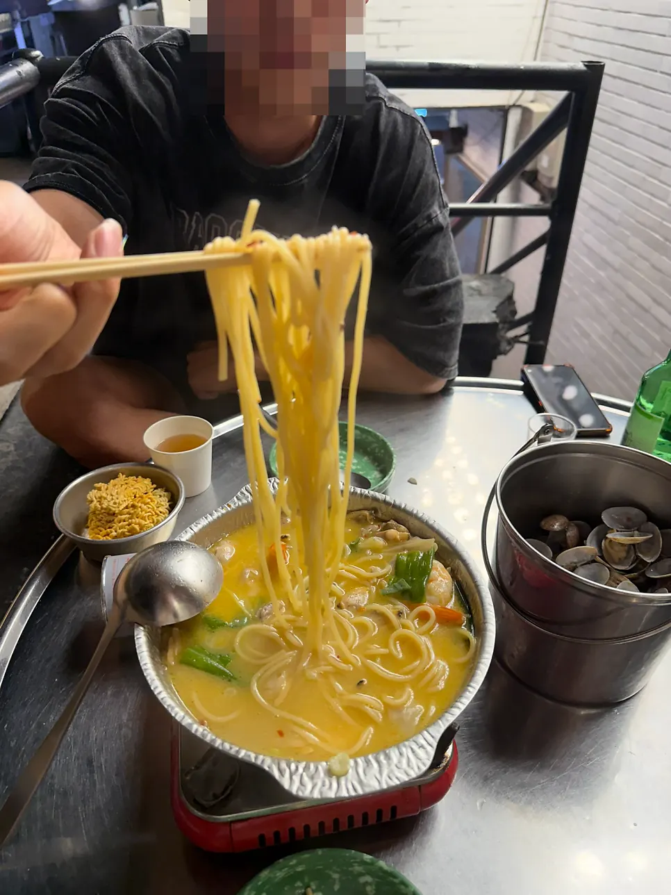 Vongole pasta noodles soaked in clam broth