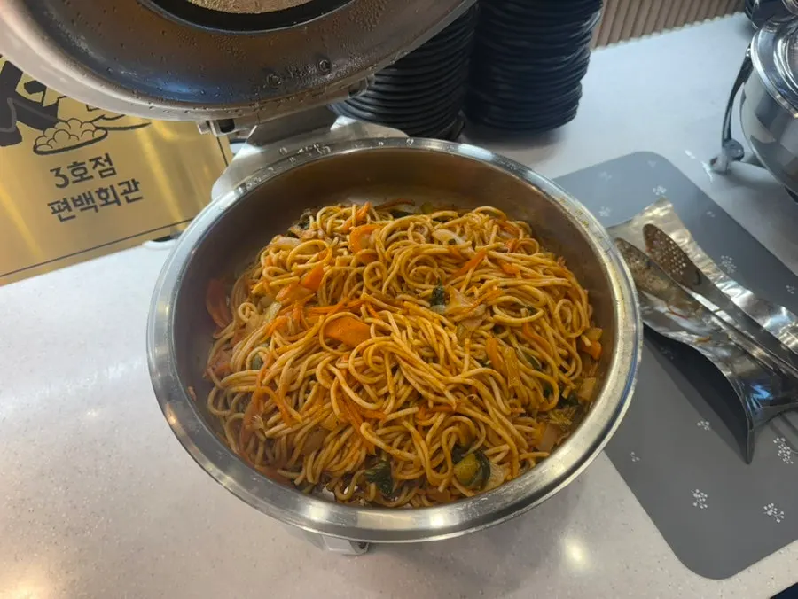 Sauces and seasonings corner at the salad bar
