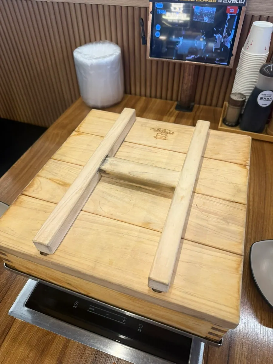 Cypress steam setup on the table