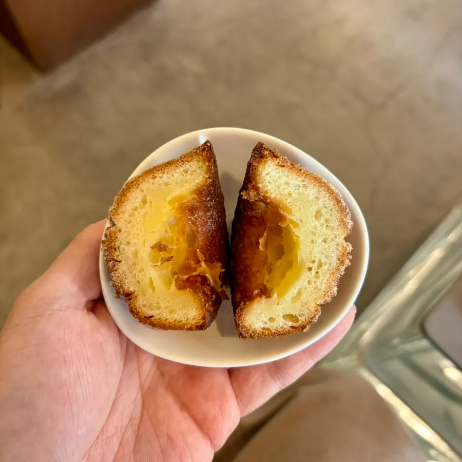 Plate of chewy Isigny butter rice cake