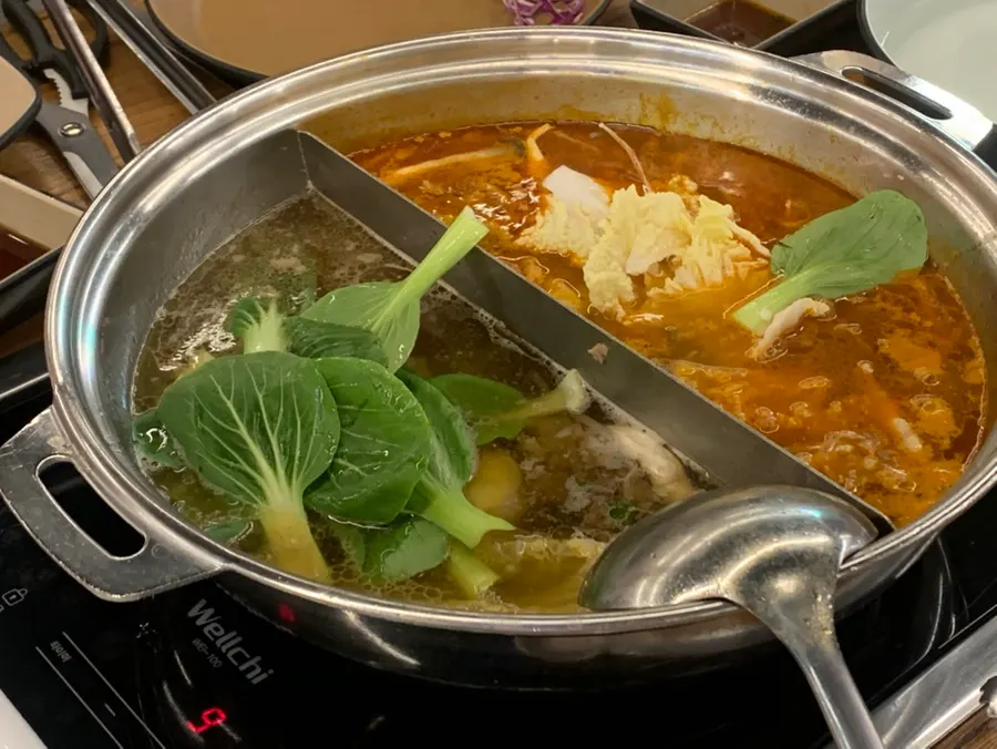Shabu-shabu and side dishes