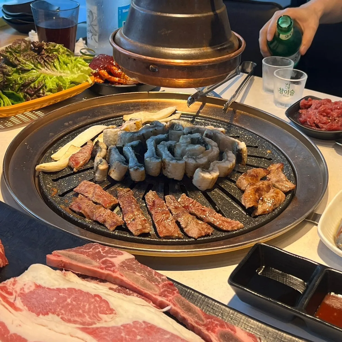여러 명이 즐기기 좋은 장소담 A세트 한상
