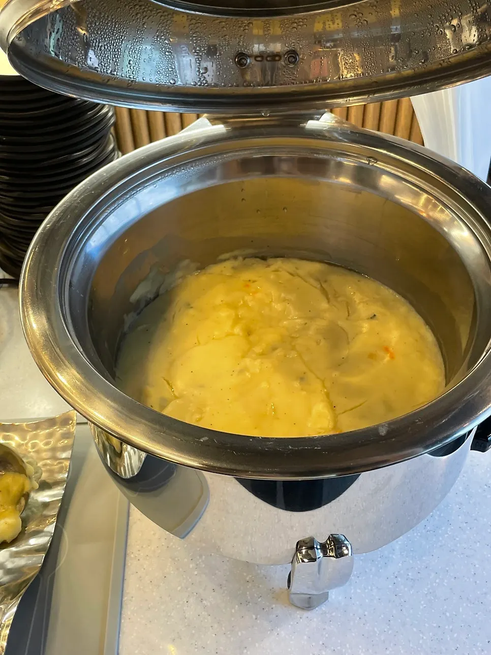 Kalguksu and juk made with shabu-shabu broth