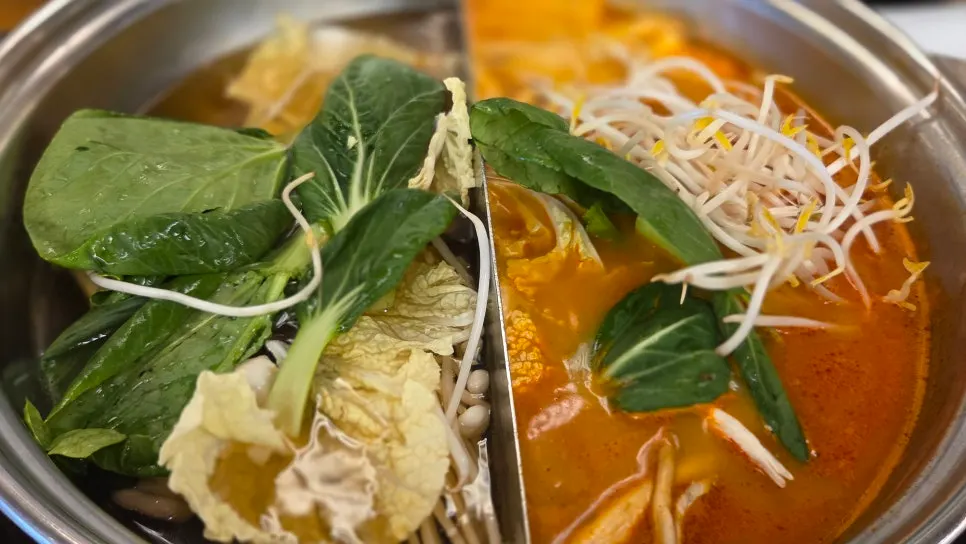 Katsuo broth simmering with a light, clean flavor