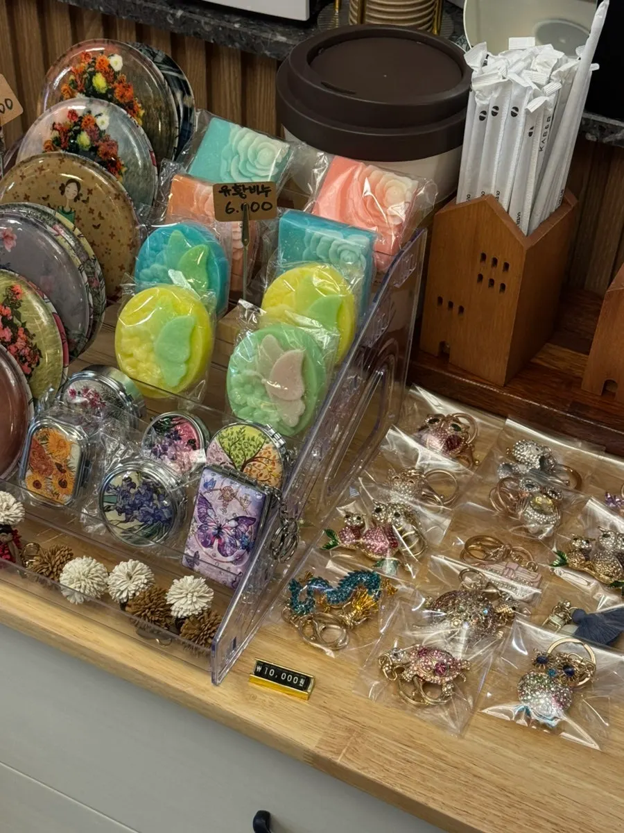 Props displayed and for sale at Café289