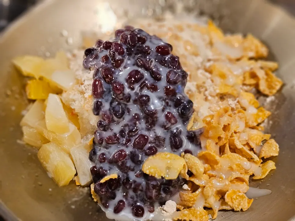 Free bingsu served for dessert