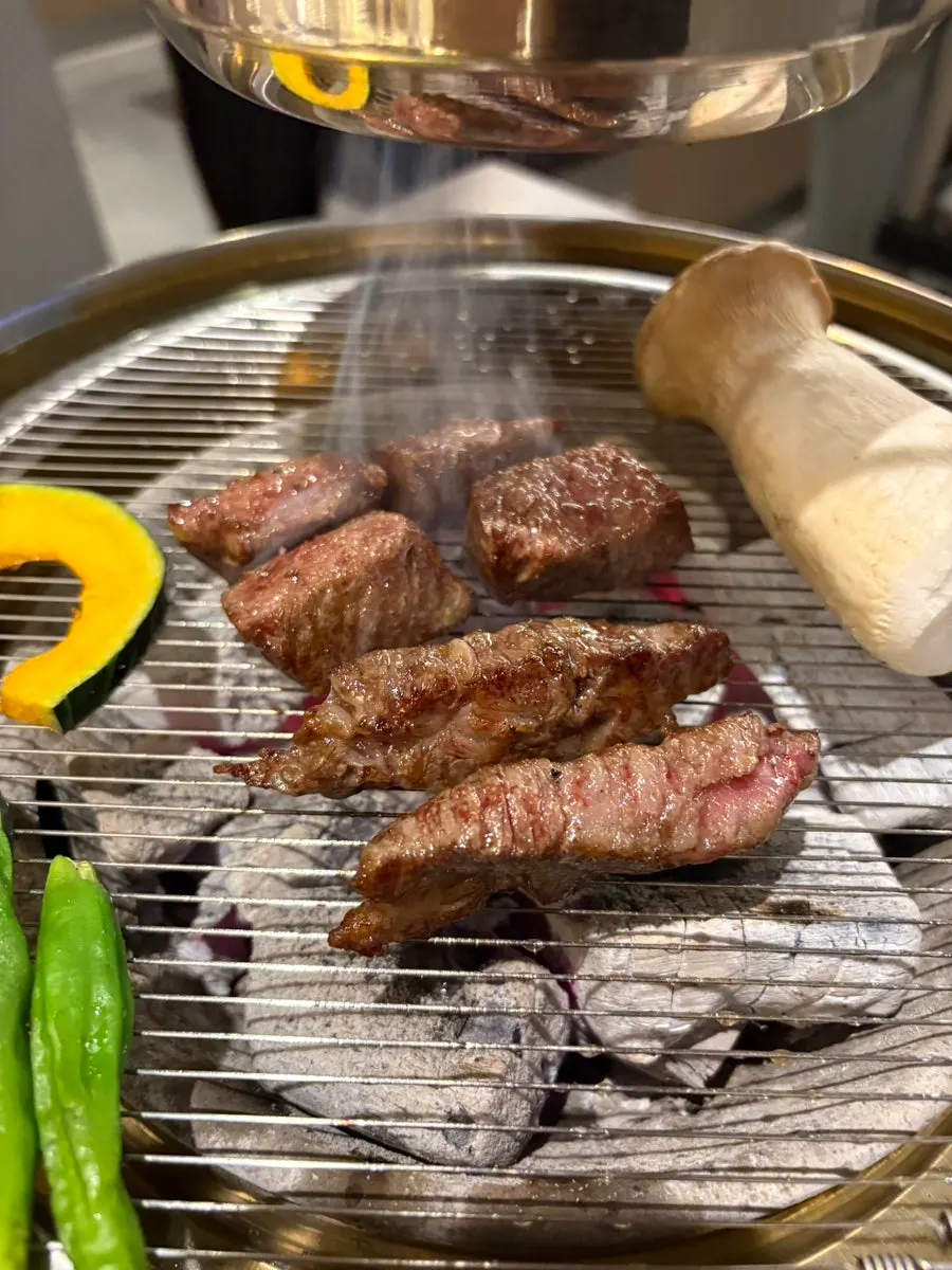 익어가는 한우 부채살