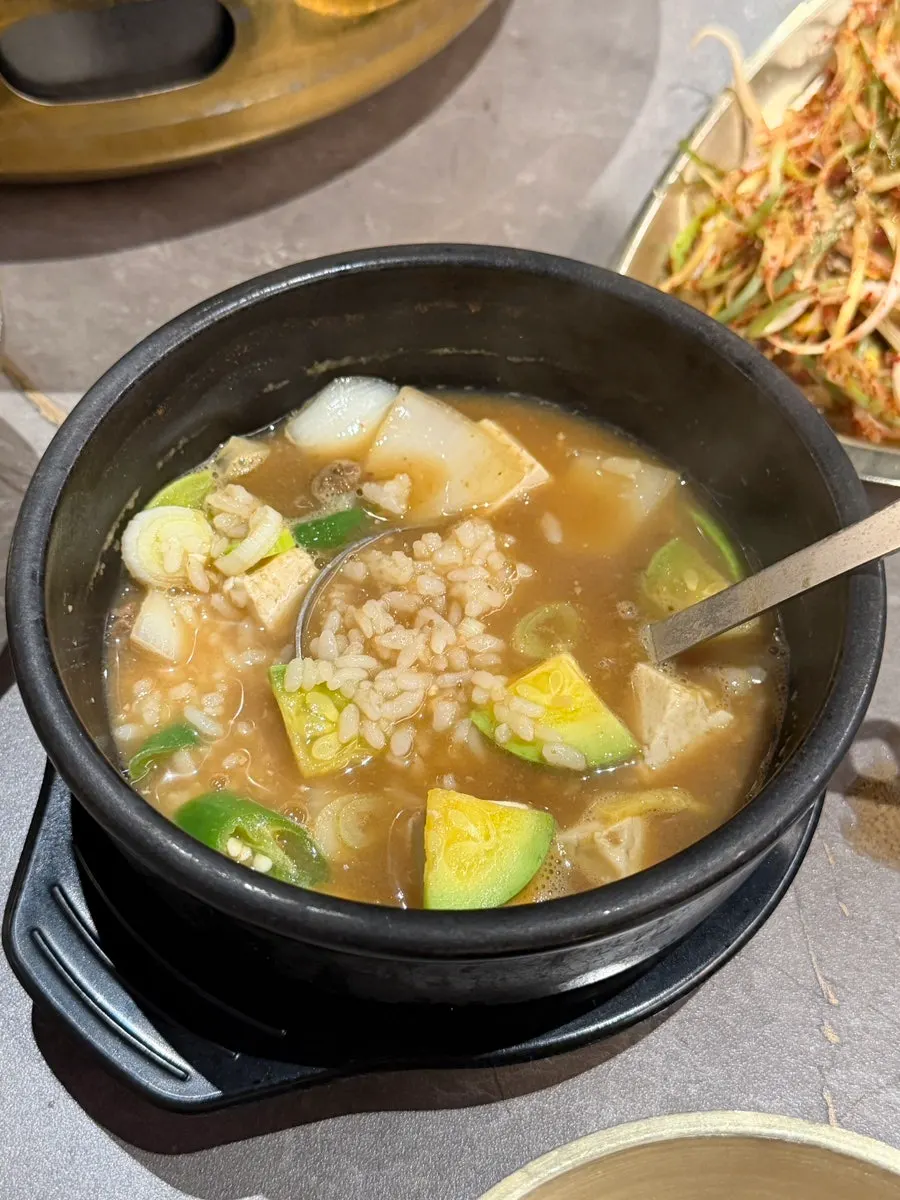 건더기 푸짐한 된장술밥