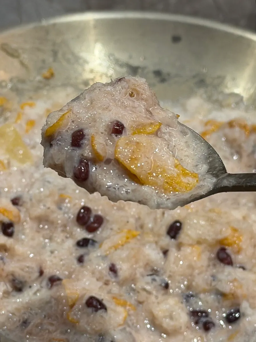 후식으로 나온 팥빙수