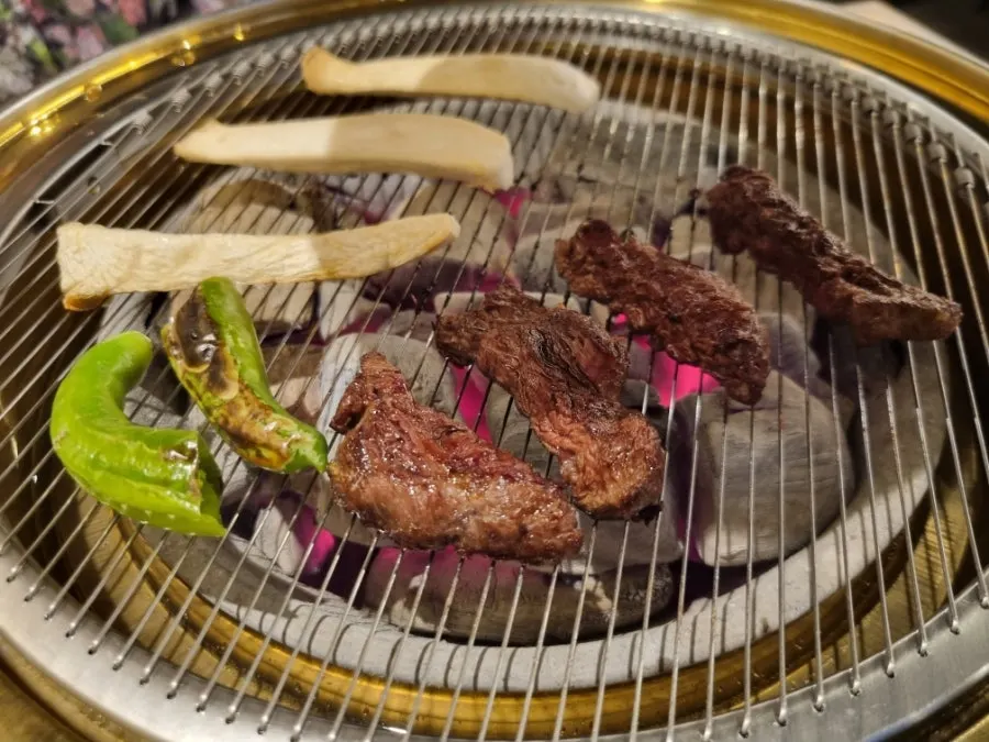 Thick-cut jebichuri on the grill
